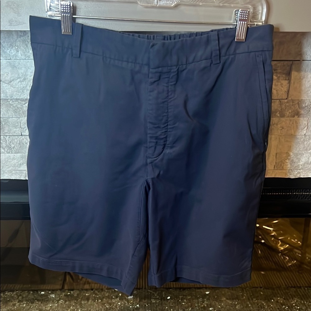 Tommy John The Go Anywhere Blue Flat Front Shorts, size 36/37